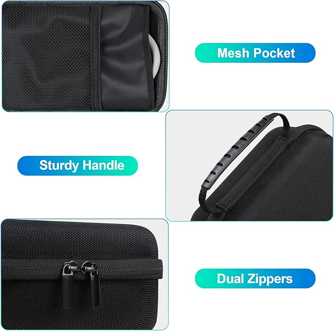 BOVKE Carrying Case for iHealth Track Smart Upper Arm Blood Pressure Monitor, iHealth Bluetooth Blood Pressure Machine Case, Black