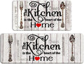 FRESHMINT Farmhouse Kitchen Mats Sets 2 Piece Cushioned Anti-Fatigue Comfort Mat for Home & Office Ergonomically Engineered Memory Foam Kitchen Rug Waterproof Non-Skid, 30" by 17" + 47" by 17",Home
