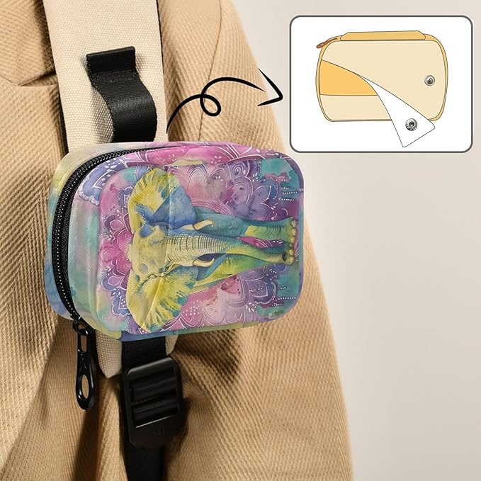 Travel Pill Organizer Animal Elephant Vitamin Planner Medicine Box Large Compartments Daily Pill Organizer