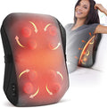 Back Massager for Pain Relief Deep Tissue FSA Eligible HSA, Upgrade 8 Massage Nodes for Upper and Lower Back, Shiatsu Back Massager with Heat for Chair, for Women Men(Corded)