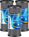 ICEPURE 10"X4.5",1 Microns Whole House Sediment Activated Carbon Water Filter Compatible with Dupont WFHDC8001,EP Series,EPM Series,CB-BB-10, GE FXHTC, GXWH40L, GXWH35F, GNWH38S, CTO10BB,3PACK