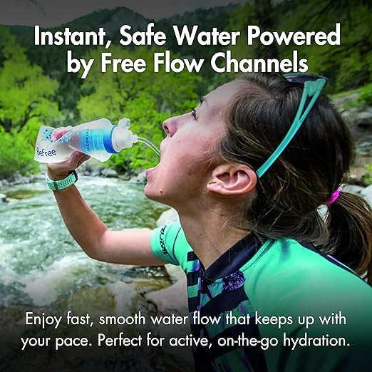 BeFree 0.6L Water Filter, Fast Flow, 0.1 Micron EZ Clean Membrane for Endurance Sports, Camping and Backpacking (8019639)