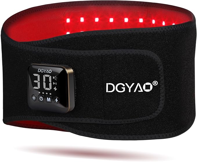 Cordless Red Light Therapy Belt for Back Pain Relief Infrared Light Therapy Portable Wrap for Waist Body Lower Back Shoulder Thigh