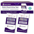 Prime Screen Drug Test 12 Panel Kits (AMP/BAR/BUP/BZO/COC/MET/MDMA/MTD/OPI/OXY/PCP/THC) - Self Check Highly Sensitive Urine Dip Testing - WDOA-6125 (25 Pack)