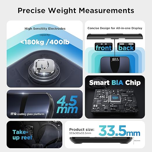 Posture Scale for Body Weight and Fat, Digital Bathroom Scale BMI Weighing Bluetooth Body Fat Scale, 8 Electrode Smart Body Fat Scale, Full Body Composition Analyzer with Voice Prompt