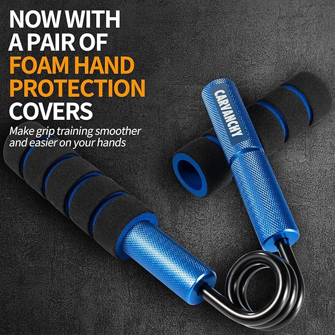 Grip Strength Trainer Set, 50-350LB, Wrist Forearm Strengthener, Metal No Slip, Hand Grip Gripper Strengthener for Strength Training and Exercise, Hand Workout Squeezer Grip Strength