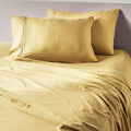 PeachSkinSheets Cooling Bed Sheets for Hot Sleepers - Ultra-Soft Breathable Luxury Microfiber Sheet Set, Moisture-Wicking, Deep Pocket, Oeko-TEX® (King Size, Harvest Gold)