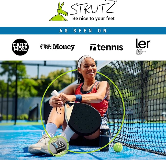 Strutz Sole Angel - The Original Patented Arch Support and Compression Technology - Plantar Fasciitis Support - Ease Discomfort and Improve Mobility - Metatarsal Foot Pads for Women and Men - 1 Pack