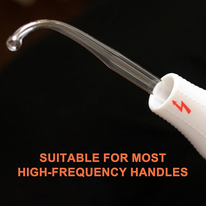 Electrode Wand Glass Tube Electrodes Spare Part for Facial Machine Salon Spa Equipment Elitzia ETJX006 (Orange Point)