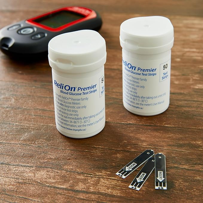 Premier Test Strips 100 Count | Premier Blood Glucose Test Strips | Diabetes Test Strips (100)