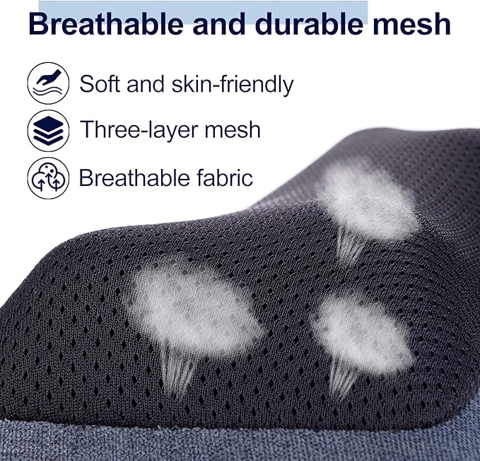 Mo Cuishle Electric Shiatsu Back Massager with Heat - Powerful 3D Kneading for Neck, Shoulder, Lower Back Pain Relief - Ergonomic Design for Home, Office, & Car - Gifts for Women, Men, Mom & Dad