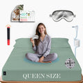Ali King Grounding Sheets - Queen Size, Soft Cotton with Silver Fiber, 15'' Deep Pocket Earth Grounding Fitted Bed Sheets for Improved Sleep (Green, Queen 60''*80''*15'')