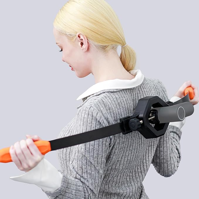Massage Gun Holder for Hard to Reach Areas. Relieve Muscle Pain in Shoulders, Upper Back, Lower Back, Legs. Compatible with Most Massage Guns. Unlock Full Body, Deep Tissue Relief