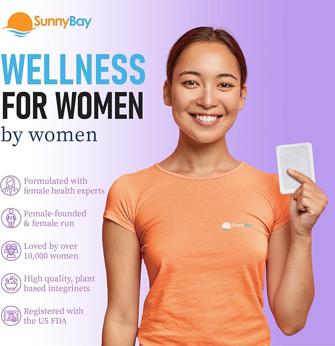 SunnyBay Heat Patches for Menstrual Cramp, Air-Activated Adhesive Heat Pads for Period, 130 F Warmth up to 8 Hours, Stick to Clothing Not Skin, 2.75 x3.5 inches, 10-Count, Pack of 2