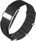 Nylon Leather Compatible with Hume Band Replacement,Adjustable Clasp Buckle & Loop Closure for Secure,Sport Lightweight Fabric Strap for Hume Health Band Fitness Tracker Women Men