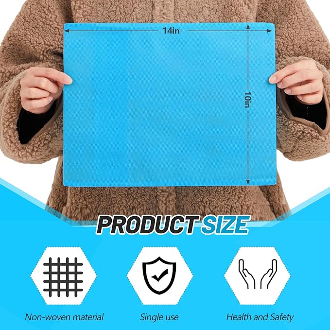Tatuo 100 Pcs 10"x14" Disposable Hot Cold Pack Sleeves Seal Non Woven Disposable Ice Pack Sleeve Protective Cover for Hot and Cold Bags