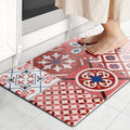 Ashler Kitchen Mats Cushioned Anti-Fatigue Kitchen Rugs, Non-Slip Waterproof Kitchen Floor Mats, Ergonomic Comfort Foam Standing Rug for Kitchen, Office, Floor, Laundry, Sink, 17x29 in, Red