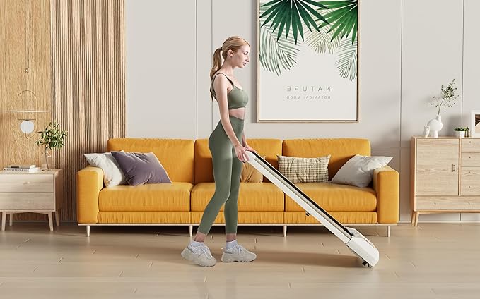GYMAX Walking Pad, 2.25HP Under Desk Treadmill with LED Display, Remote Control & 7-Layer Belt, Compact Portable Jogging Running Machine for Home Office Small Space