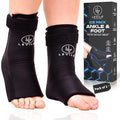 LEVILO Foot and Ankle Ice Pack (2 Packs) Ankle Ice pack Wrap for Swelling, Gel Ice Packs Reusable for Achilles Tendonitis Relief, Injuries, Plantar Fasciitis, Heel Hot Cold Therapy