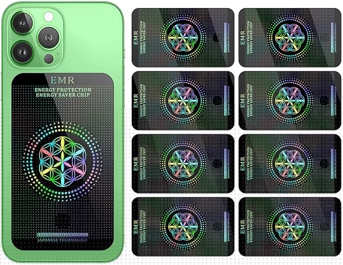Stickers for Cell Phones/Laptops/Tablets/Devices/Household Equipment - 4.2 x 2.4 x 0.015 inches-Large Area Protection-Applies to Everyone - [Reusable] - (8 Pack)