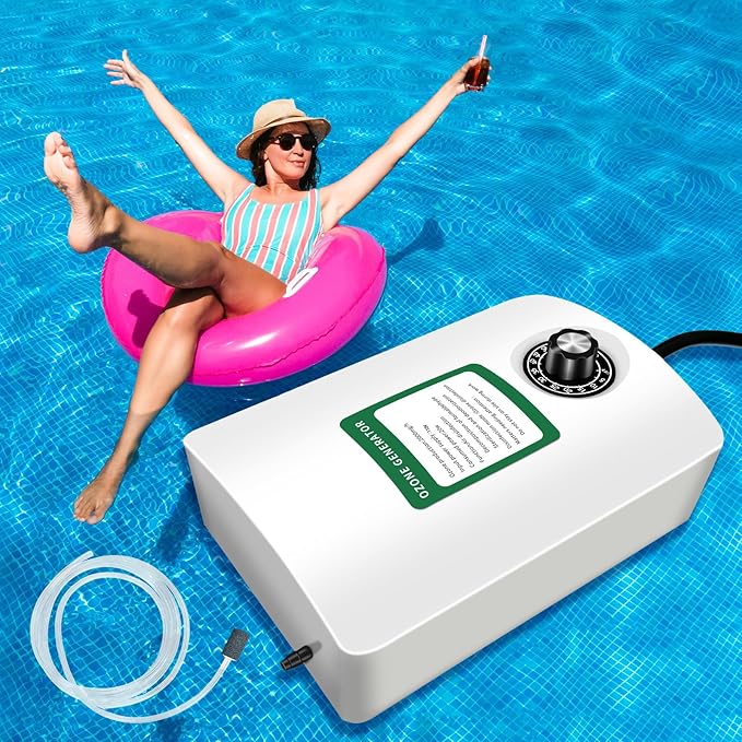 2000mg/H Ozone Generator for Cold Plunge with Timer,Ozone Bubbler, Portable Ozone Generator Keep Hot Tub Water Clean, Ozone Generator Hot Tub, Spa, Cold Plunge Accessories