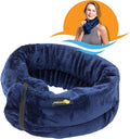 SunnyBay Microwave Heating Pad, Microwavable Heated Neck and Shoulder Wrap, Multipurpose Moist Hot/Cool 2.5lb Bean Bag Pack with Plush Cover and Elastic Fastener,26x5 Inches, Regular, Blue