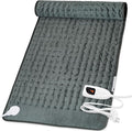 Deepsoon Heating Pad,Electric Heating Pads for Back,Neck,Abdomen,Moist Heating Pad for Shoulder,Knee,Arms,Legs,Dry/Moist Heat & Auto Shut Off,Christmas Gifts for Men and Women,Dark Gray,40x20 Inch