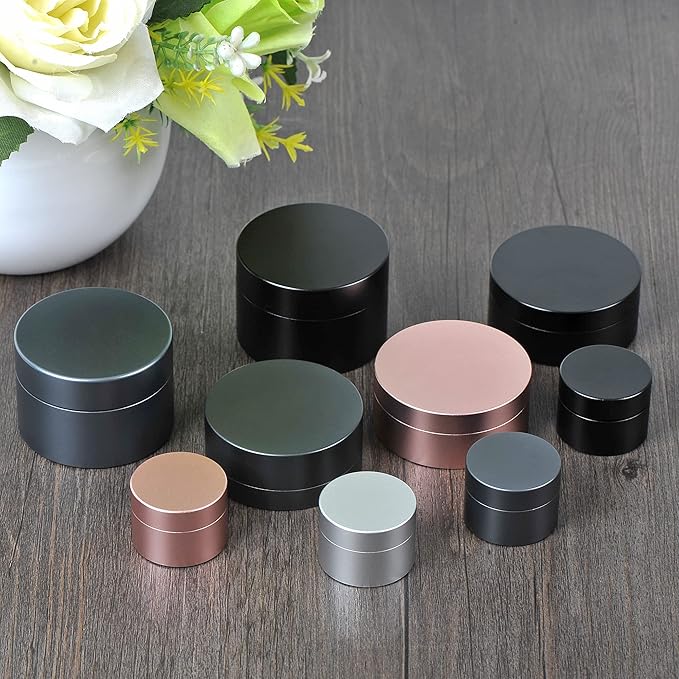 Portable Daily Pill Case, Heavy Duty Aluminium Alloy Round Pill Box, Waterproof Travel Pill Organizer, Pocket Purse Medicine Vitamin Holder EDC Container for Outdoor Camping Working