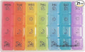 BaHoki Essentials Weekly Pill Organizer - Portable 7-Day Pill Box with 3 Times Per Day Compartments