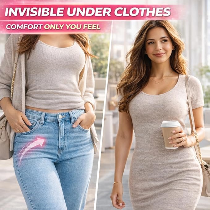 Heating Pad for Period Cramps – FSA-HSA Eligible – Cordless Portable Electric Wearable Heating Belt with Massage – USB Rechargeable Heat Wrap for Menstrual Pain Relief, Back, Abdomen, PMS
