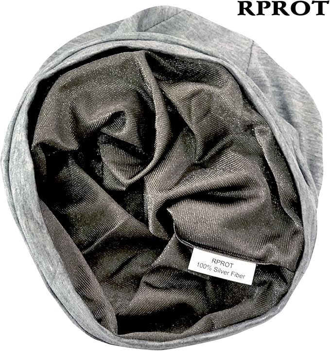 Beanie Protection Hat,Effective 99.99% Anti R.adiation Cap, E.M.F Protection Hat Shielding Cell WiFi 5G RF 19.6-23.6 in