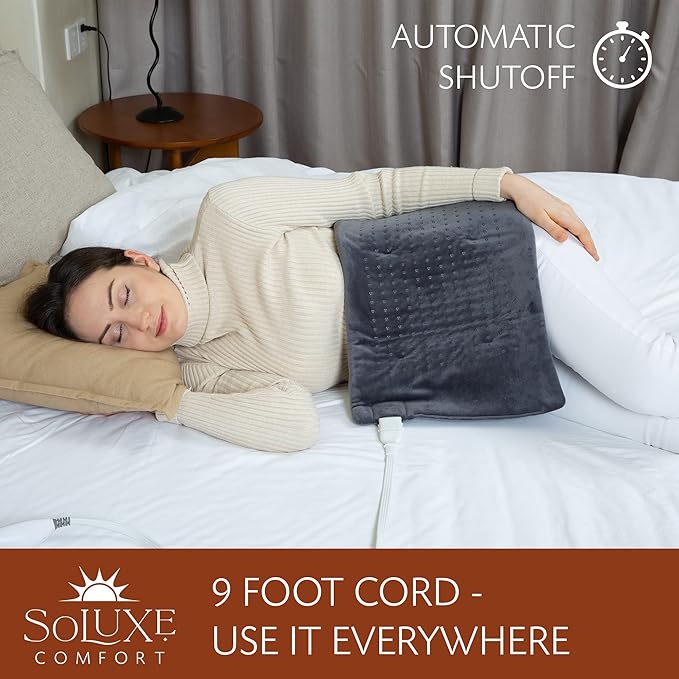 XL, King Size Heating Pad with 4 Heat Settings, Auto Shut-Off, Digital Controller, Machine Washable, Velvet Microplush, 10-Foot Cord
