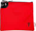Medication Organizer Key Lock Bag, Travel Pill Organizer Medication Lock Bag with 2 Keys, Heavy Duty Lock System Medicine Lock, Pill Pouch, 8 x 10 Inch (Red)