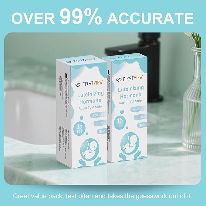 Ovulation Test Strips - 35 Strips, Results Within 5 Minutes, Clear Display, Easy to use.