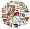 BulbaCraft Portugal Stickers for Water Bottle and Laptop - Portugal Party Supplies & Decorations, Waterproof Vinyl Decals, Portuguese Flag and Culture Stickers, Gifts for Women & Men