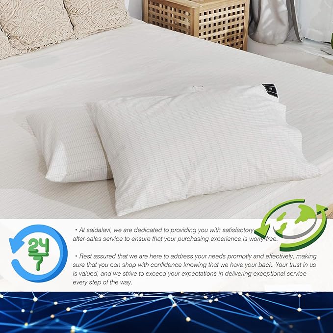 Conductive 10% Silver Fiber Grounding Sheet Organic Cotton Grounding Flat Sheets Earthing Mats with 15ft Cord Improve Sleep 27x52in Beige