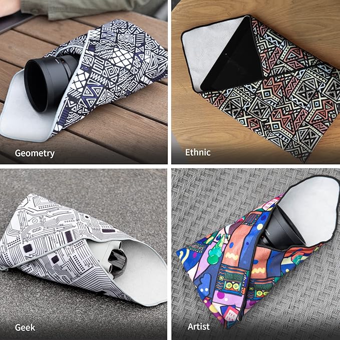 PGYTECH Protective Wrap, Anti-scratch Lens Camera Wrap, Lens protector, Magic Self-Adhesive Cloth Protective Camera Wrapper for DSLR/Camera Lens/Phone/Accessories
