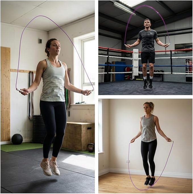 Elevate Rope Professional Beaded Jump Rope - 3m Adjustable, Quality Beads & Poly Cord - For Freestyle, Cardio & Tricks - All Levels & Indoor/Outdoor Use