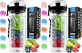 Zulay Fruit Infuser Water Bottle - 34oz - Leakproof With Full-Length Infusion Rod - Men Women's Ideal Fitness Gift Or For Gym, Camping