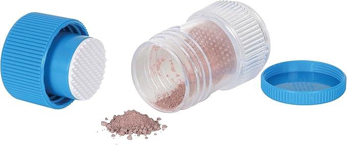 EZY DOSE Crushes Pills, Vitamins, Tablets, Storage Compartment, Removable Drinking Cup, Portable Design, Designed for Travel, Color May Vary, BPA Free