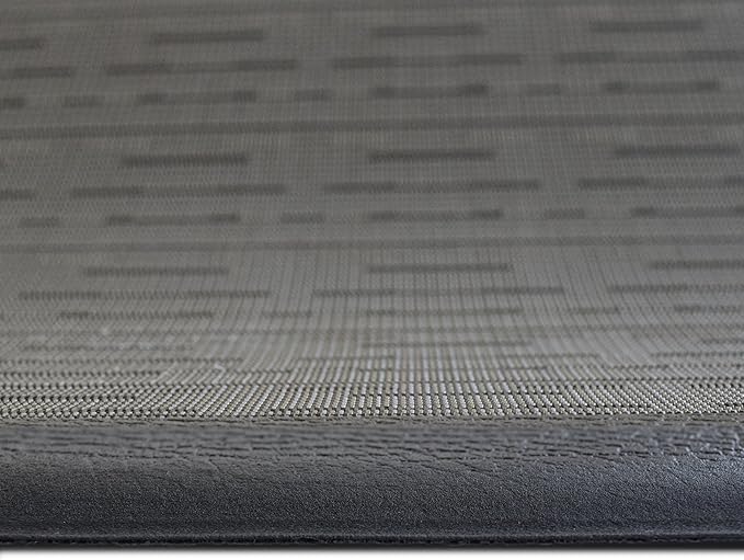 iCustomRug Anti Fatigue Kitchen Mat with Durable textalene Surface, for Comfort While Standing in Kitchen, Bathroom, Workstation Memory Foam Mat 39"×20"×0.50" (L×W×H) in Black