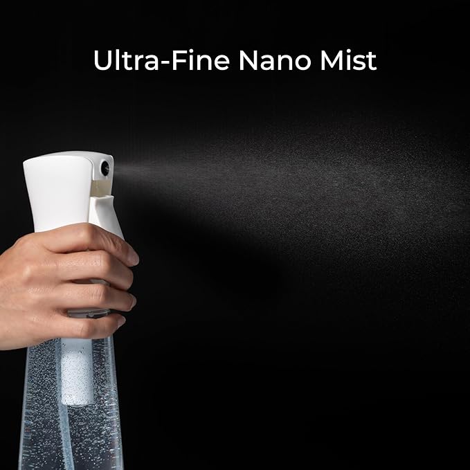 Nano Mist Spray Bottle for Face & Hair – Hydrogen Water Facial Mister, Portable Hydrating Skin Care Tool for Glowing Skin