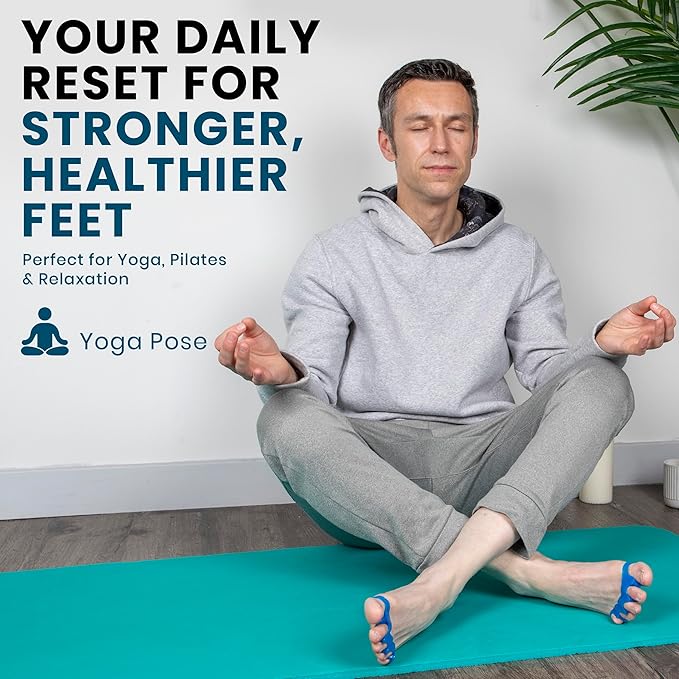 Toe Separators – Soft Gel Toe Spacers for Alignment, Stretching, Yoga and Everyday Foot Comfort (Large)