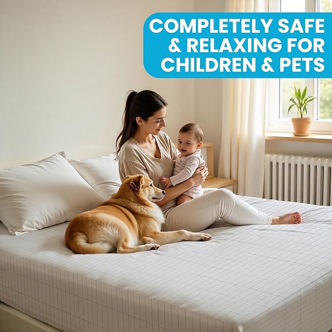 Bed Sheet, Grounding Sheet, Organic Cotton Fitted Earthing Sheet for Bed, 95% Organic Cotton, 5% Silver Fiber with 10m Grounding Cord & White US Socket Tester (Queen 60"x80"x15")