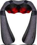 Mirakel Neck Massager for Pain Relief Deep Tissue, Shiatsu Shoulder & Back Massager with Heat, Electric Kneading Whole Body Massage - Mothers Day Gifts for Mom, Wife, Women, Dad, Men (NOT Cordless)