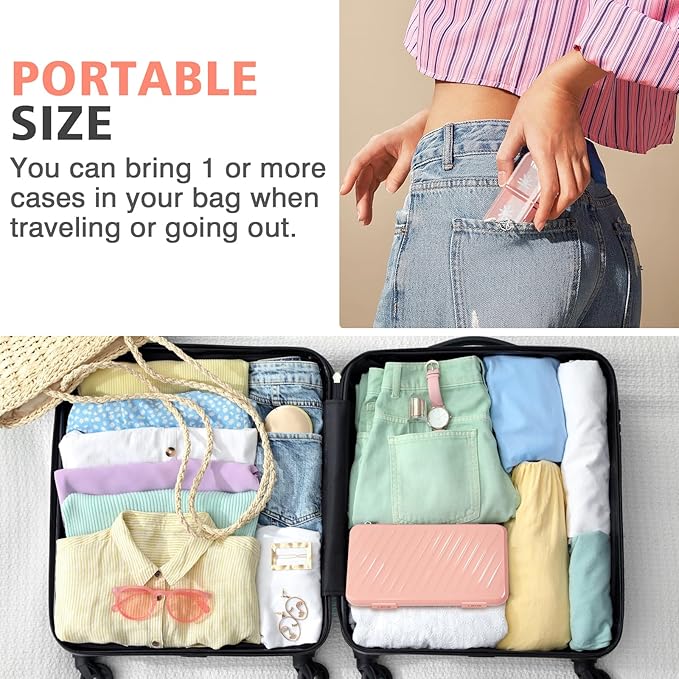 Travel Pill Organizer, 7 Day & Pill Organizer 3 Times A Day, 7 Day Pill Box - GloDeals Weekly Pill Organizer Daily Medicine Container Dispenser Case for Vitamin Fish Oil Supplement