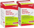 LEADER Blood Glucose Test Strips for Diabetes, No-Coding, Fast, Accurate Results, Use with LEADER Blood Sugar Monitoring System, 50 Count (Pack of 2)
