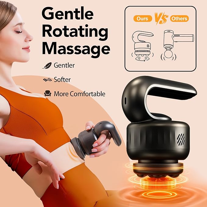 Massage Gun -Handheld Muscle Massager Tools, Back and Neck Massager for Pain Relief Deep Tissue, 5 Speeds & 3 Massage Heads - Gifts for Women, Father, Mother, Friends，Sisters