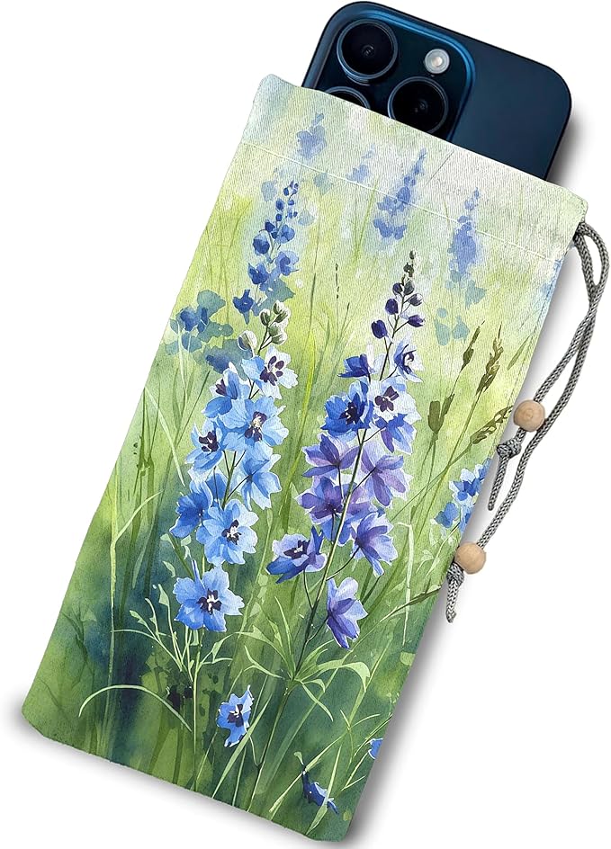 EMF Shield Sleeve for Cell Phone Reduce Signal Anti-EMP Pouch Against Radiation, EMF, 5G, RFID Blocking 4x8 Inch Lavender Phone Sleeve Bags
