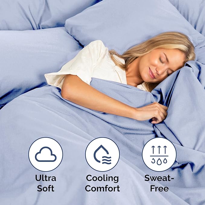 Twin Size 3 Piece Sheet Set - Extra Soft, Breathable & Cooling Sheets - Hotel Luxury Bed Sheets for Women & Men - Deep Pockets, Easy-Fit & Wrinkle-Free Sheets - Light Dusty Purple Oeko-Tex Bed Sheets